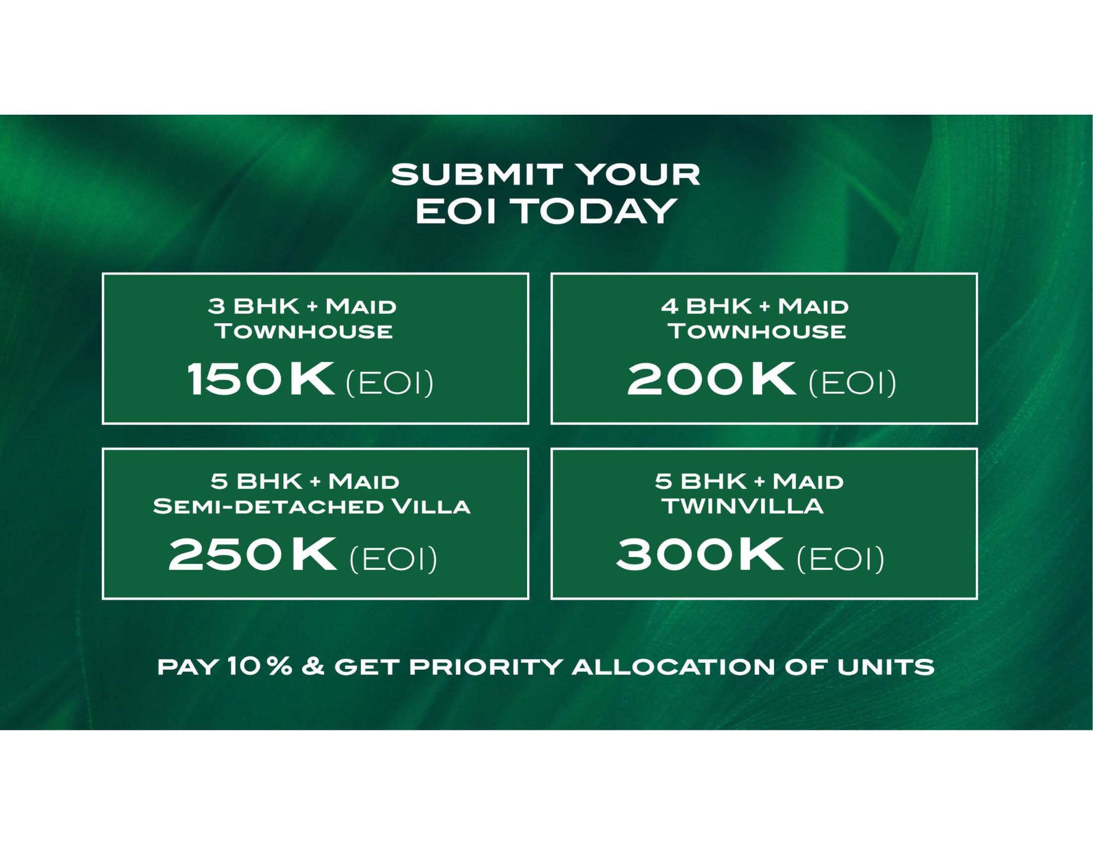 Greenz by Danube cost sheet and Deal of the Decade payment plan